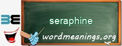 WordMeaning blackboard for seraphine